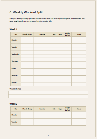 Ebook_Fitness and Food Journal