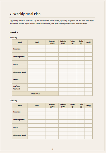 Ebook_Fitness and Food Journal